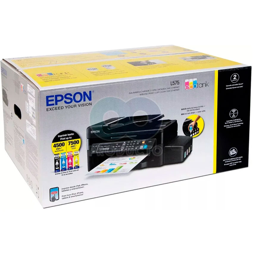 Impresora Epson L575 Multifuncional Wifi Adf Sistema Continuo Alies
