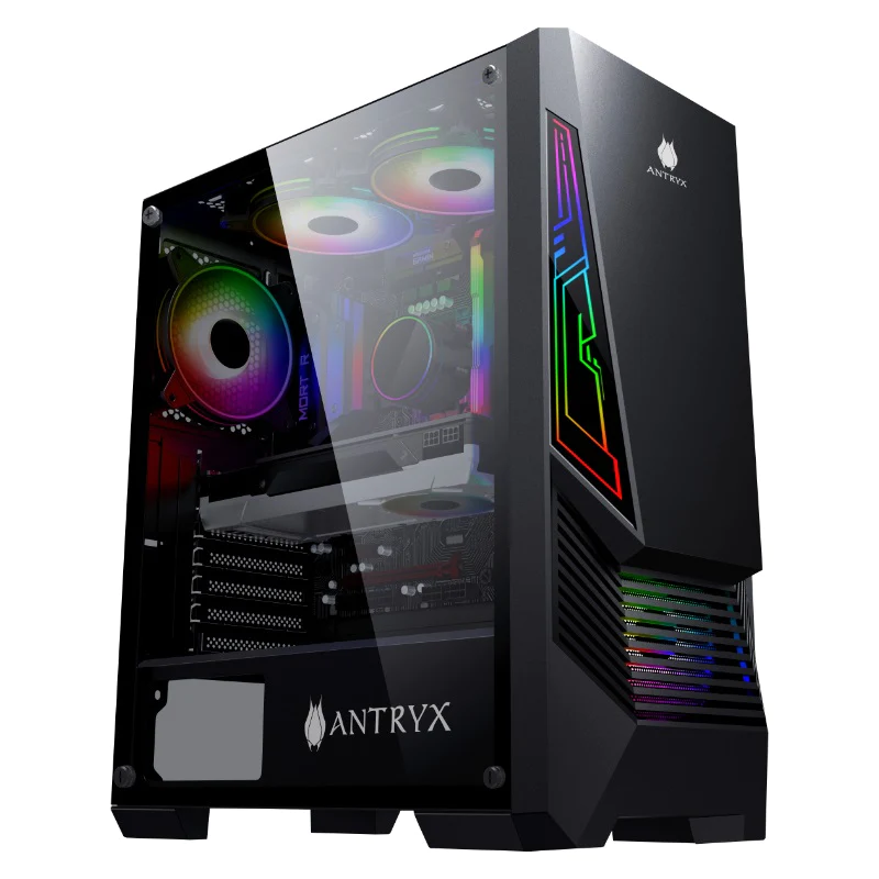ALIESCOOPER- CASE GAMER ANTRYX XTREME NC-257, FAN RGB, TAPA LATERAL VIDRIO, FUENTE 500W - 8